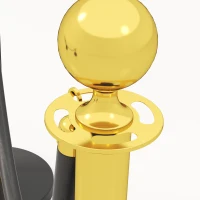 HOMCOM Colonnine Segnapercorso in Acciaio Inox con Corda Vellutata Nera di 1.5 m e Base Riempibile, Ø32x96 cm(m-8)