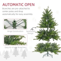 HOMCOM 5ft Bare Artificial Christmas Tree, with 1309 Tips - Green(m-6)