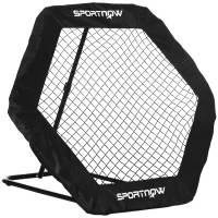 SPORTNOW Football Rebounder Net with 5 Adjustable Angles, Foldable Football Kickback Target Goal for Play Training Teaching, Indoor and Outdoor Use(m-1)