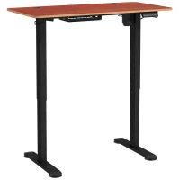 Vinsetto Bureau assis-debout électrique réglable en hauteur avec fonction mémoire, bureau réglable en hauteur 72-116 cm(m-1)