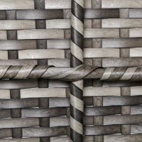 Outsunny Armless Rattan Garden Chair, Outdoor Rattan Chair with Cushions, PE Wicker Garden Furniture with Steel Frame, Adjustable Footpads for Garden, Terrace, Deep Grey(m-9)