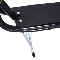 HOMCOM Monopattino per Bambini da 5 Anni con Ruote Grandi da 16" e Altezza Regolabile, Freni e Cavalletto, Nero(m-8)