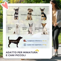 PawHut Passeggino per Cani Piccoli Pieghevole con Maniglione Girevole e Cestino Portaoggetti, 76.5x52x95 cm, Grigio(m-4)