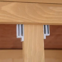 Outsunny Gartenschrank Holz Geräteschuppen Gerätehaus Geräteschrank Pultdach Garten Natur 127,5x50x164cm(m-9)