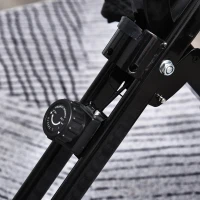 HOMCOM Vélo d'appartement body trainer 2 en 1 pliable écran LCD 8 niv. de résistance acier ABS PVC rouge noir(m-5)