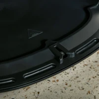 HOMCOM 4.5L Air Fryer, 1500W Air Fryer Oven with Rapid Air Circulation, Adjustable Temperature, Timer and Nonstick Basket for Oil Less or Low Fat Cooking, Black(m-9)