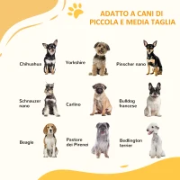 PawHut Cancelletto per Cani taglia Piccola e Media con Chiusura Automatica, in Acciaio e PA, 74-100x76 cm, Bianco(m-4)