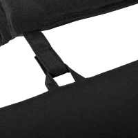 Outsunny Garden Sun Lounger Cushion Replacement Soft Sunbed Reclining Chair Relaxer Pad with Pillow, Cushion ONLY - Black(m-9)