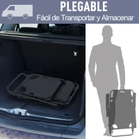 Outsunny Tumbona Relax Plegable con Respaldo Ajustable Reposabrazos Almohada y Reposapiés Carga 136 kg 135x60x89 cm Gris(m-5)