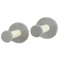 PawHut 3-Piece Cat Wall Furniture with Scratching Posts, Scratching Pads, Perches, Cat Wands, Toy Balls, Light Grey(m-9)