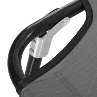 Outsunny Garden Sun Lounger, with Five-Position Back - Grey(m-8)