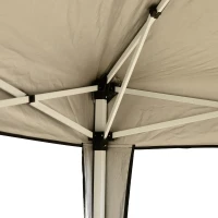 Outsunny Carpa Plegable 3x3m de Jardín Cenador Gazebo para Patio Fiesta Boda Barbacoa con Bolsa(m-6)