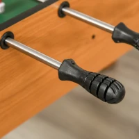 HOMCOM Baby-foot table de Babyfoot jeu de football dim. 122L x 61l x 80H cm 2 balles fournies MDF imitation bois acajou(m-4)