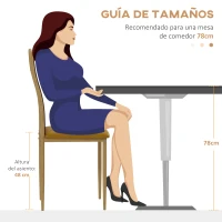 HOMCOM Juego de 2 Sillas de Comedor con Respaldo de Ratán PE Asiento Tapizado de Cuero PU y Patas de Acero 40x50x97 cm Ocre(m-7)