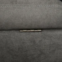 HOMCOM 3 Sitzer Sofa, Couch mit Stauraum, Holzbeine, Gepolsterter Polstersofa mit Samtoptik für Wohnzimmer, Schlafzimmer, 166,5 x 62 x 82 cm, Grau(m-7)