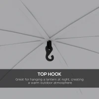 Outsunny 3.5 x 3.5M Camping Gazebo, Outdoor Event Shelter Dome Tent Garden Sun Shelter Patio Spire Arc Pavilion Camp Sun Shade Tent for 6-8 Person, Light Blue(m-5)