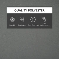 Outsunny Garden Sun Lounger Cushion Replacement Soft Sunbed Reclining Chair Relaxer Pad with Pillow, Cushion ONLY - Grey(m-7)