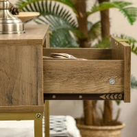 HOMCOM Mobile Consolle da Ingresso con 2 Cassetti e Ripiano in Legno, 99x35x86cm(m-9)