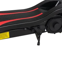 HOMCOM Monopattino Elettrico Pieghevole Altezza Regolabile 82-93cm con Freno Velocità 12km/h, Nero(m-9)