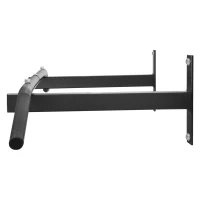HOMCOM Barra per Trazione a Muro Professionale con Struttura in Acciaio, 113 x 41 x 20cm, Nero(m-9)