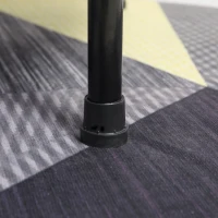 HOMCOM Trampolino Elastico Fitness Pieghevole da Giardino, Φ101.5 x 23cm, Blu e Nero(m-9)