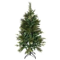 HOMCOM Sapin arbre de Noël artificiel 120 cm 260 branches + support pied vert(m-10)
