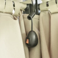 Outsunny Gazebo da Giardino 3x4m con Pareti Rimovibili, Pannelli Solari e Luci a LED, Cachi(m-8)