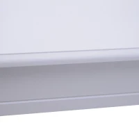 HOMCOM Mueble Recibidor Pasillo Mesa Consola Entrada Mesa Auxiliar con 2 Estantes 100x30x80cm Madera(m-5)