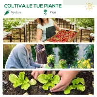 Outsunny Serra da Giardino con Copertura in PE, Telaio in Acciaio e Porta Avvolgibile, 100x50x150 cm, Verde(m-7)