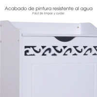 HOMCOM Armario de Almacenamiento con Tapa Multifuncional Gabinete Mueble Organizador de Almacenaje para Cocina Comedor Salón Dormitorio Baño 55x34x58cm(m-6)