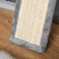 PawHut Cat Tree Tower for Indoor Cats, 111cm Kitten Activity Centre with Scratching Post Pad Hammock Condo Bed Ball Toy, Grey(m-7)