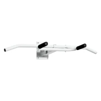HOMCOM Barra Trazioni da Muro e Parete  Multifunzionale 118 × 44 × 20cm Bianco(m-1)
