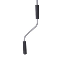 Outsunny Tenda Avvolgibile Parasole con Manovella, Installazione a Muro o Soffitto, 120x200cm, Grigio(m-9)