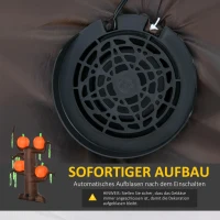 HOMCOM Aufblasbarer Spukbaum Kürbis Halloween Deko Figur Luftfigur mit LED Beleuchtung, Polyester, 180x80x240cm(m-6)