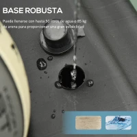 HOMCOM Canasta de Baloncesto con Soporte de Ruedas Aro de Basket Ajustable en Altura con Base Rellenable 90x165x302-352cm Negro(m-6)