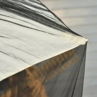 Outsunny 2.3m Umbrella Table Screen Outdoor Patio Cover Mosquito Insect Net Zipped Door(m-8)