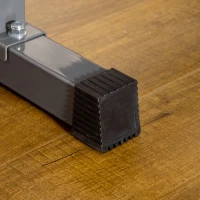 HOMCOM Adjustable Weight Bench, Foldable Bench, with Barbell Rack, Grey(m-8)