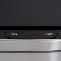 HOMCOM Mülleimer mit Sensor 47L + 2 x 12,5L Automatischer Abfalleimer mit Bewegungssensor, Wasserdichtes Mülltrennsystem aus Edelstahl für Küche Silber(m-9)