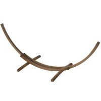 Outsunny 3.25m Wooden Hammock Stand Universal Fit Garden Picnic Camp Accessories, Brown(m-11)