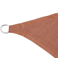 Outsunny Toldo Vela Rectangular 4x3 m Vela de Sombra para Jardín Patio Terraza HDPE Anti UV y Transpirable Color Rojo Óxido(m-8)