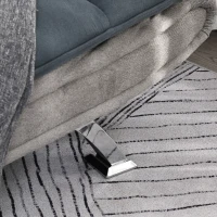 HOMCOM Schlafsofa, Klappsofa, 3-Sitzer Stoffsofa, Chaiselongue, Bettsofa, Sofa mit Schlaffunktion, Sofagarnitur, Verstellbarer Winkel, Grau+Beige, 185 x 97 x 84 cm(m-9)