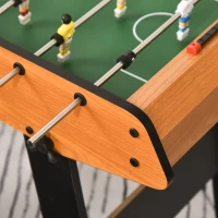 HOMCOM Folding Football Gaming Table Mini Foosball Soccer Table for Family Fun Indoor Play Sports(m-8)