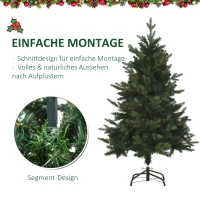 HOMCOM Weihnachtsbaum Christbaum Kunsttanne, 1,2 m, inkl. Ständer, Ø85 cm x 120 cm, Grün(m-5)