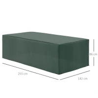 Outsunny 255x142cm Outdoor Garden Rattan Furniture Protective Cover Water UV Resistant(m-3)