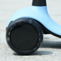 AIYAPLAY Patinete para Niños 2 en 1 con Altura Ajustable Ruedas Brillantes para +18 Meses Carga 50 kg 58x31x64-79cm Azul(m-9)