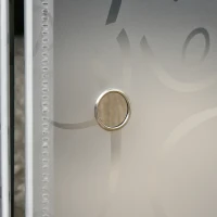 HOMCOM Mobile Scarpiera Modulare Salvaspazio, Pannelli a Cubo e Triangolo in PP e Acciaio, 145x47x196 cm, Bianco(m-9)