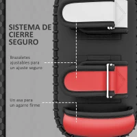 SPORTNOW Manopla de Boxeo Paos Muay Thai para Entrenamiento Karate Taekwondo Kickboxing Training en Hogar Gimnasio Negro(m-5)