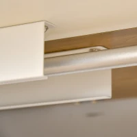 Vinsetto Escritorio Eléctrico con Altura Ajustable y 4 Teclas de Memoria para Oficina Hogar 140x70x72-116 cm  Blanco y Natural(m-9)