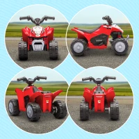 AIYAPLAY Honda Licensed Kids Electric Quad Bike, 6V ATV Ride On for Ages 1.5-3 Years, Red(m-8)