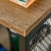 HOMCOM Mobile per Stampante e Documento, Cassettiera con Rotelle in Stile Nordico, Mobiletto Multiuso per Ufficio e Casa, Marrone Vintage(m-7)